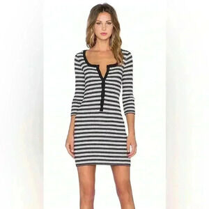 For Love and Lemons Striped Knit Dresss